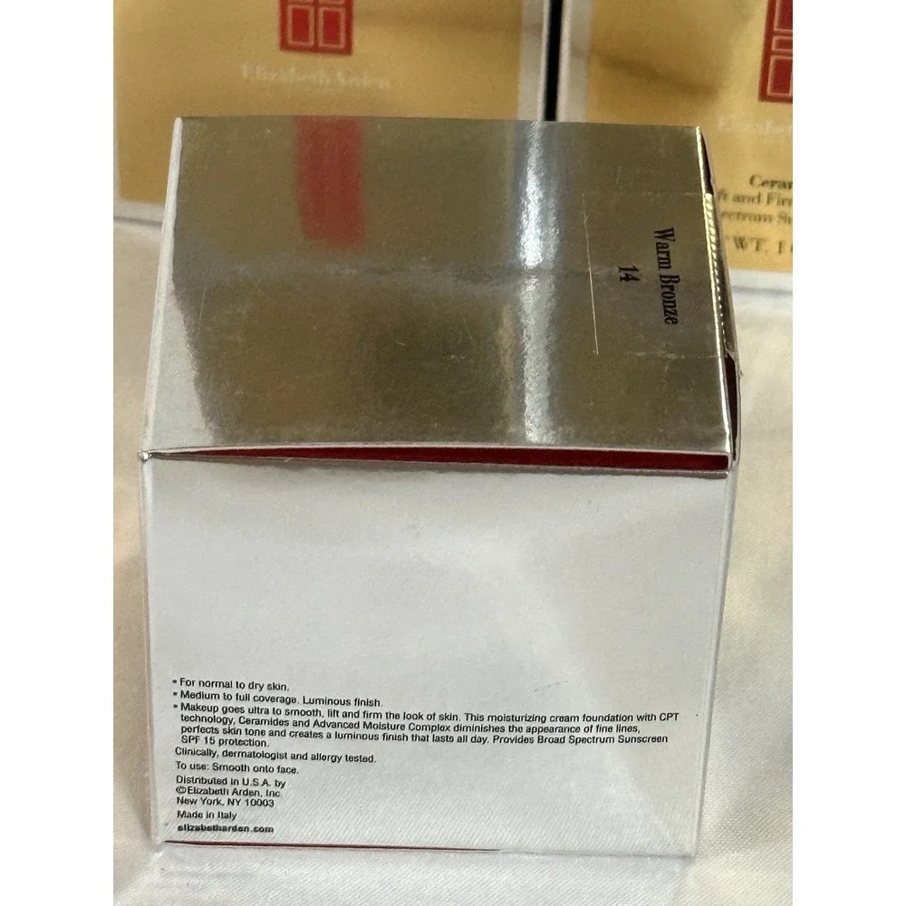 Elizabeth Arden Ceramide Lift & Firm Makeup‎ SPF 15 Warm Bronze 14 Lot of 10 New
